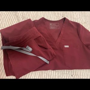 Figs SET (selling only as set) Burgundy